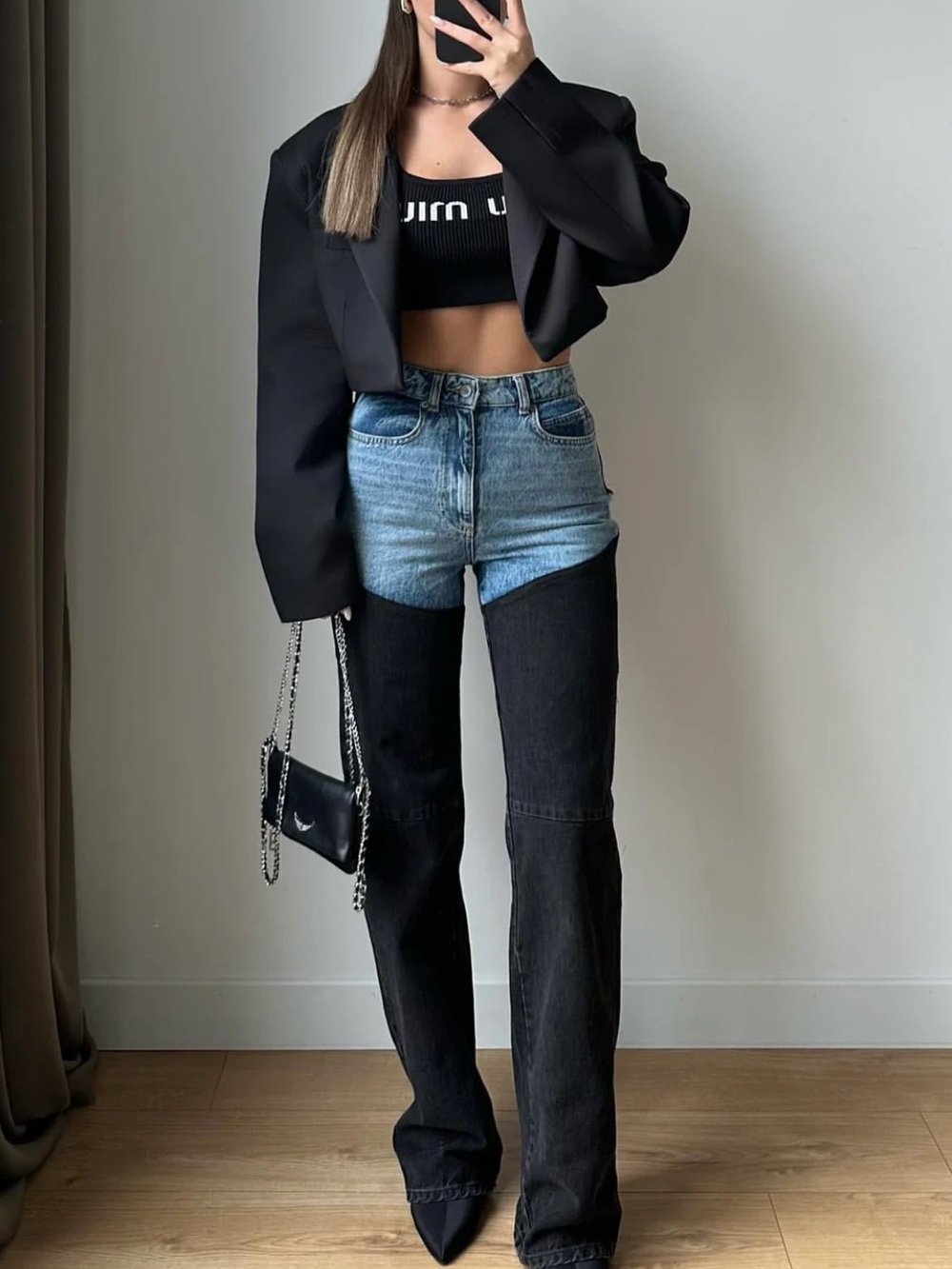 Two tone viral PIRAL jeans - Picture 3 of 5